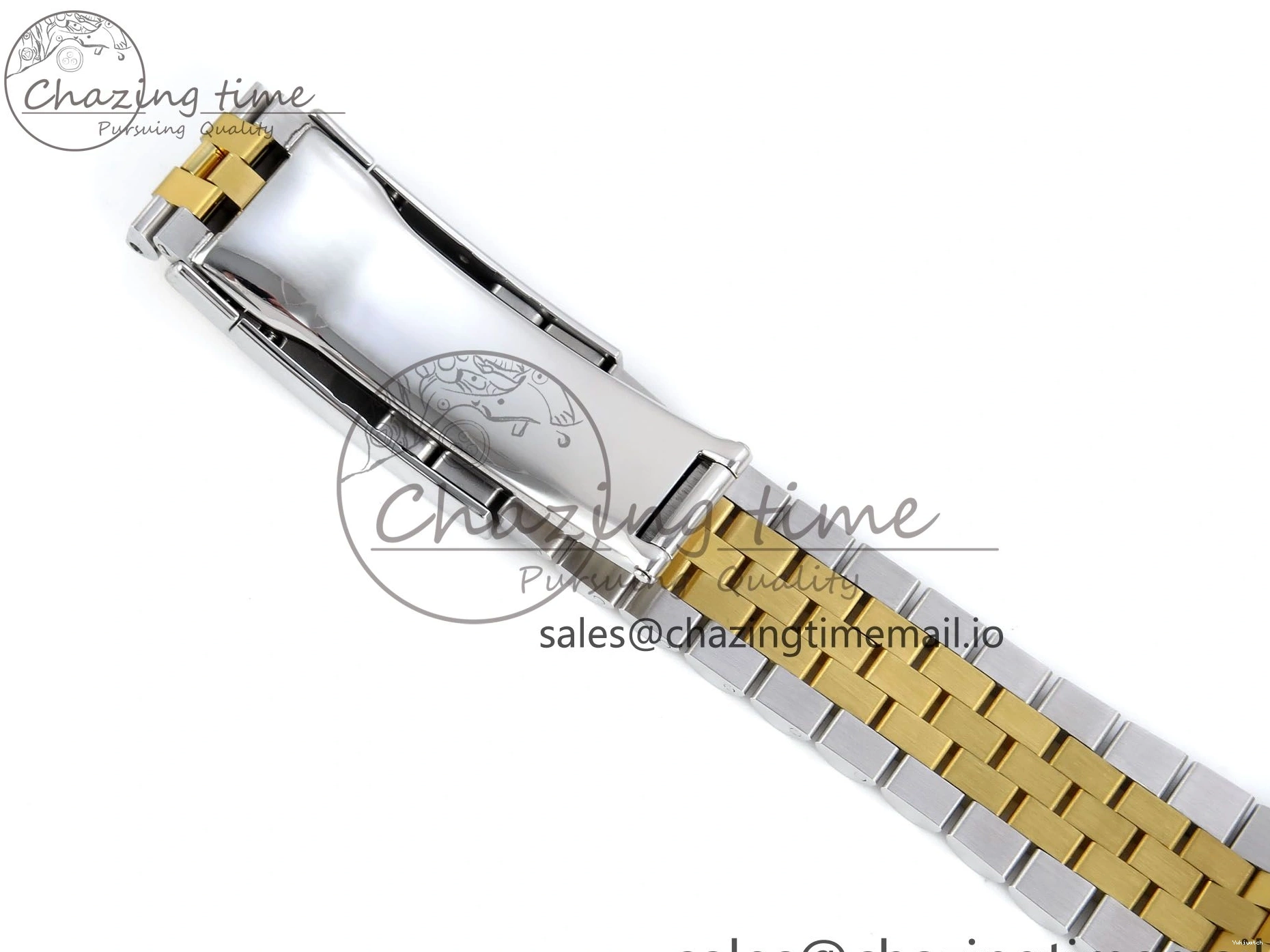 Best Stick YG 126233 EWEF SS on Textured Jubilee A3235 Bracelet 36 Marker YG Edition DateJust Dial 0510